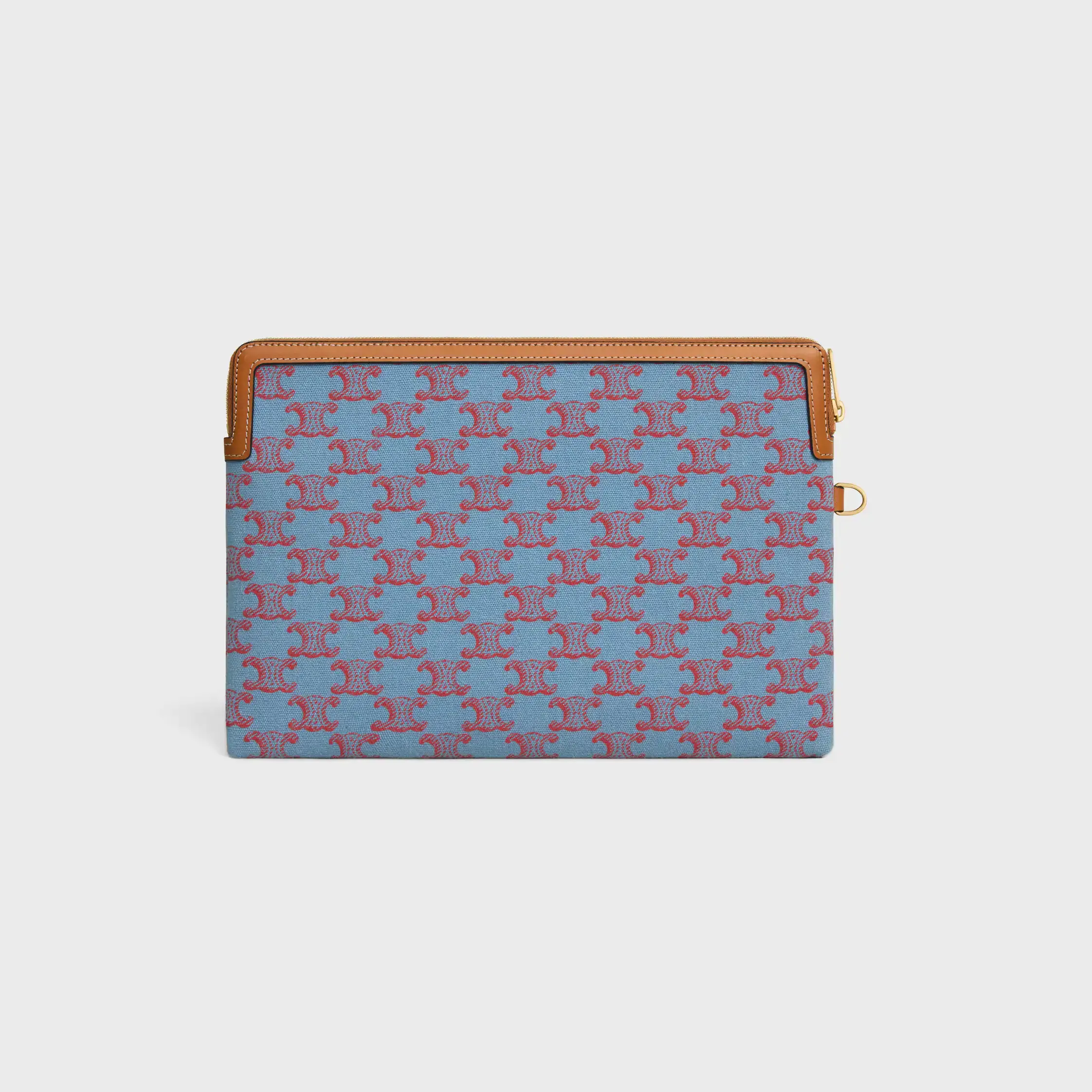 SMALL POUCH MED STRÅP CUIR TRIOMPHE I TEXTIL MED TRIOMPHE HELA TEXTIL