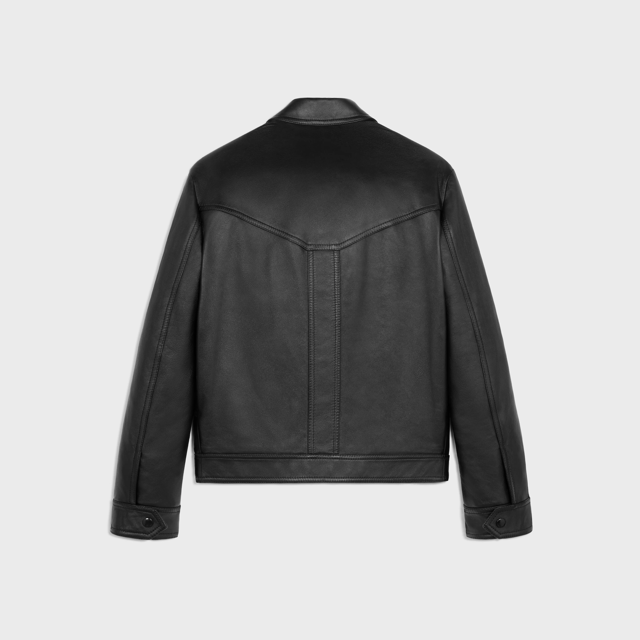 löst blousonjacka i mjuk lambskin