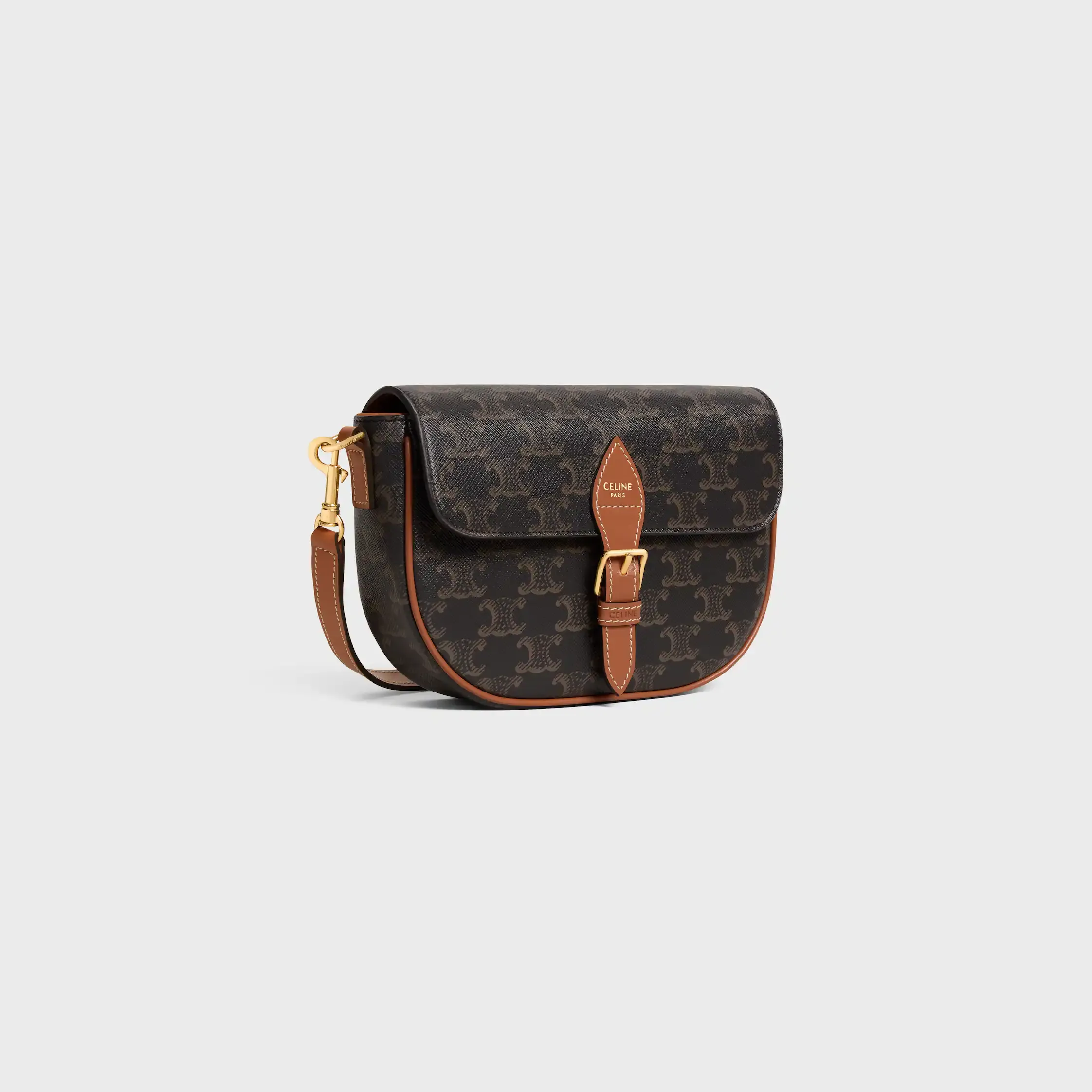 FOLCO SKULDBAG I TRIOMPHE-TEXTIL OCH KALVSKIN