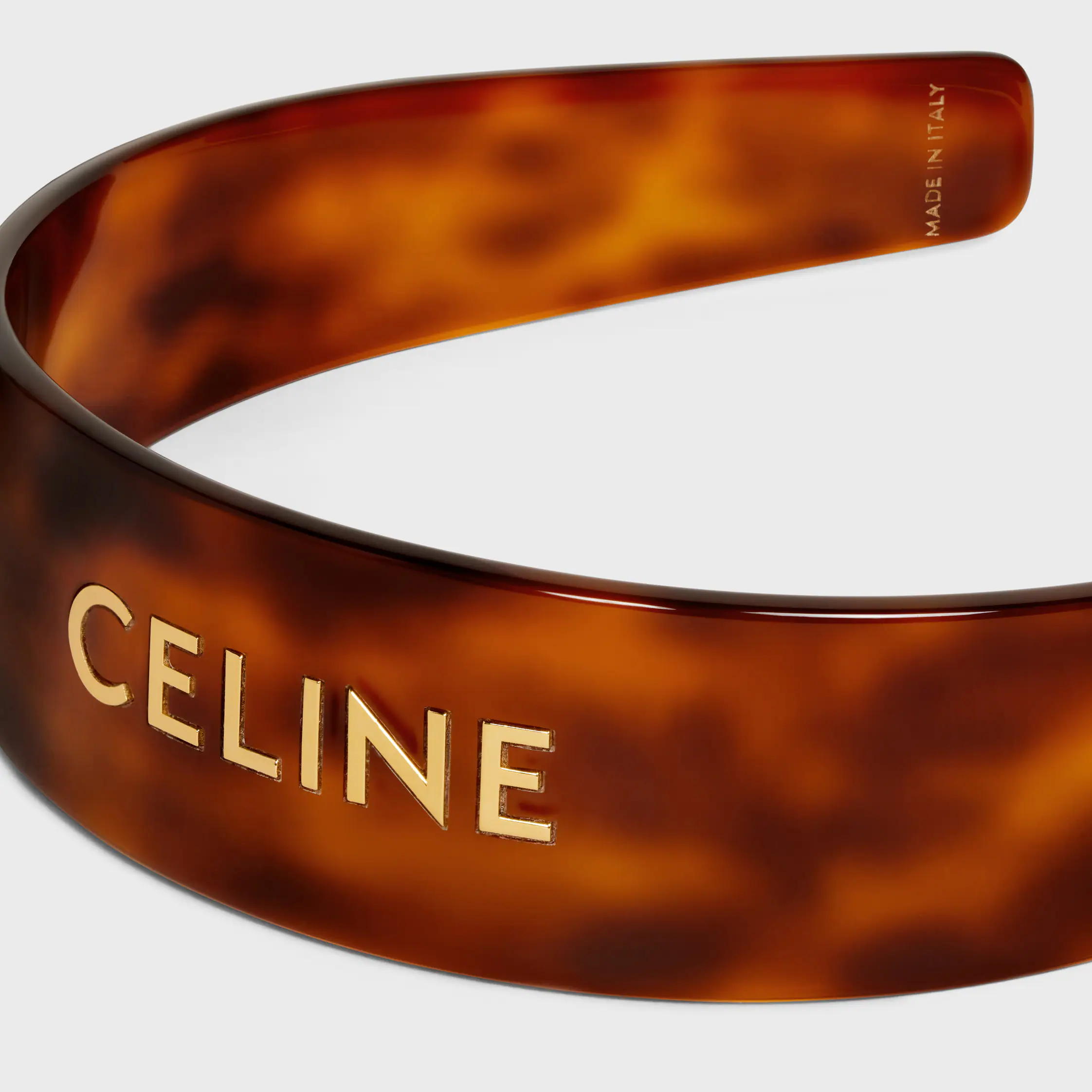 Celine-huvudbånd i acetat och stål