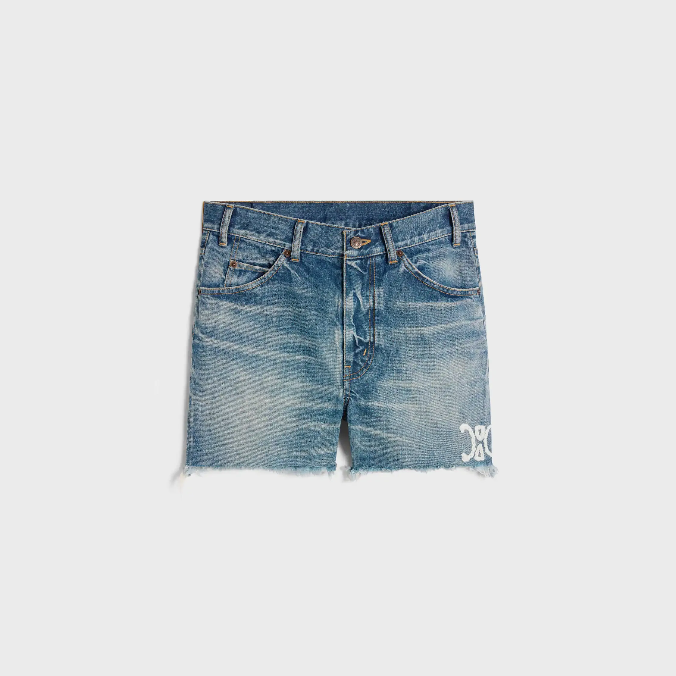 skridskokort i elektrisk himmelvåd denim