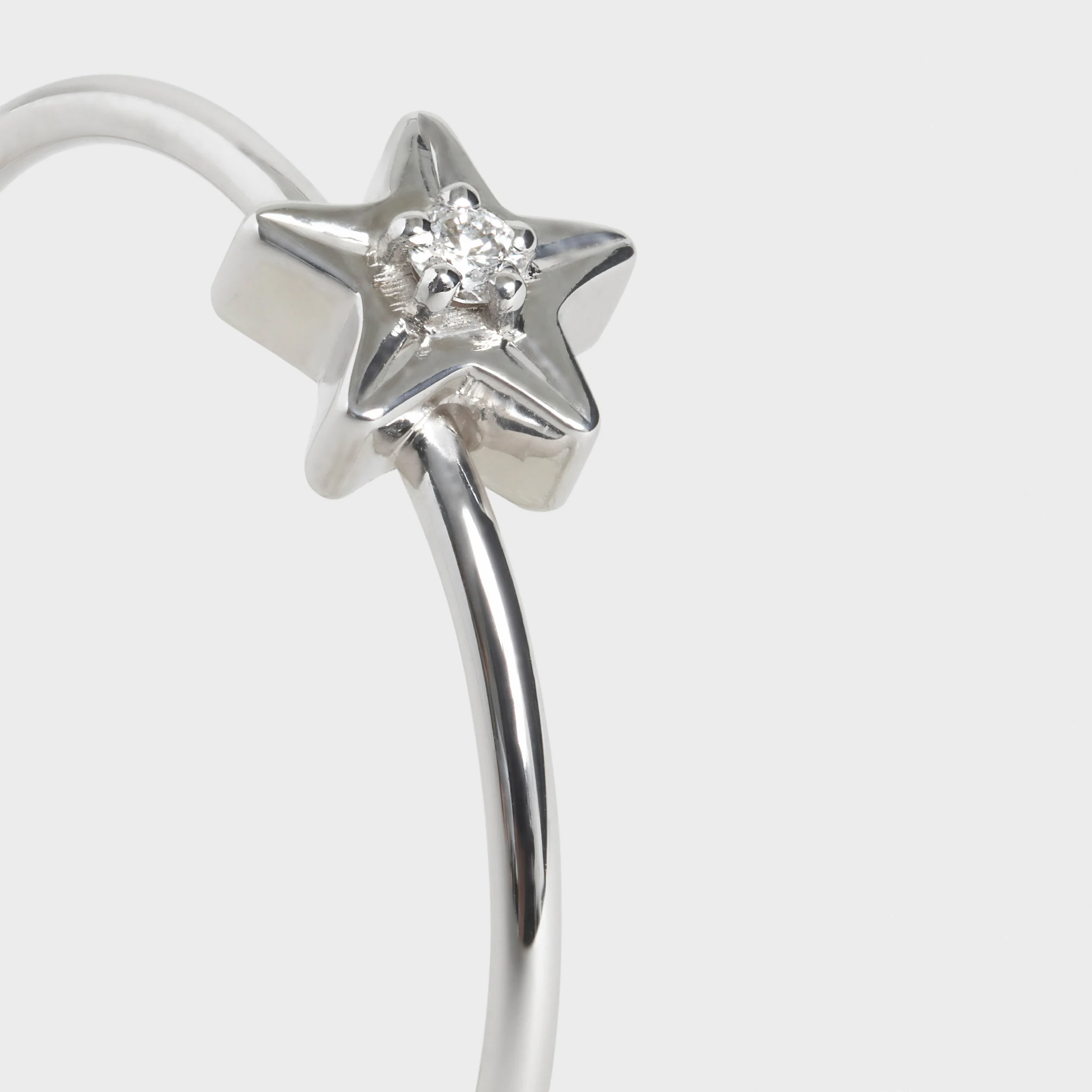 Etoile Celine-ring i vit guld och diamant