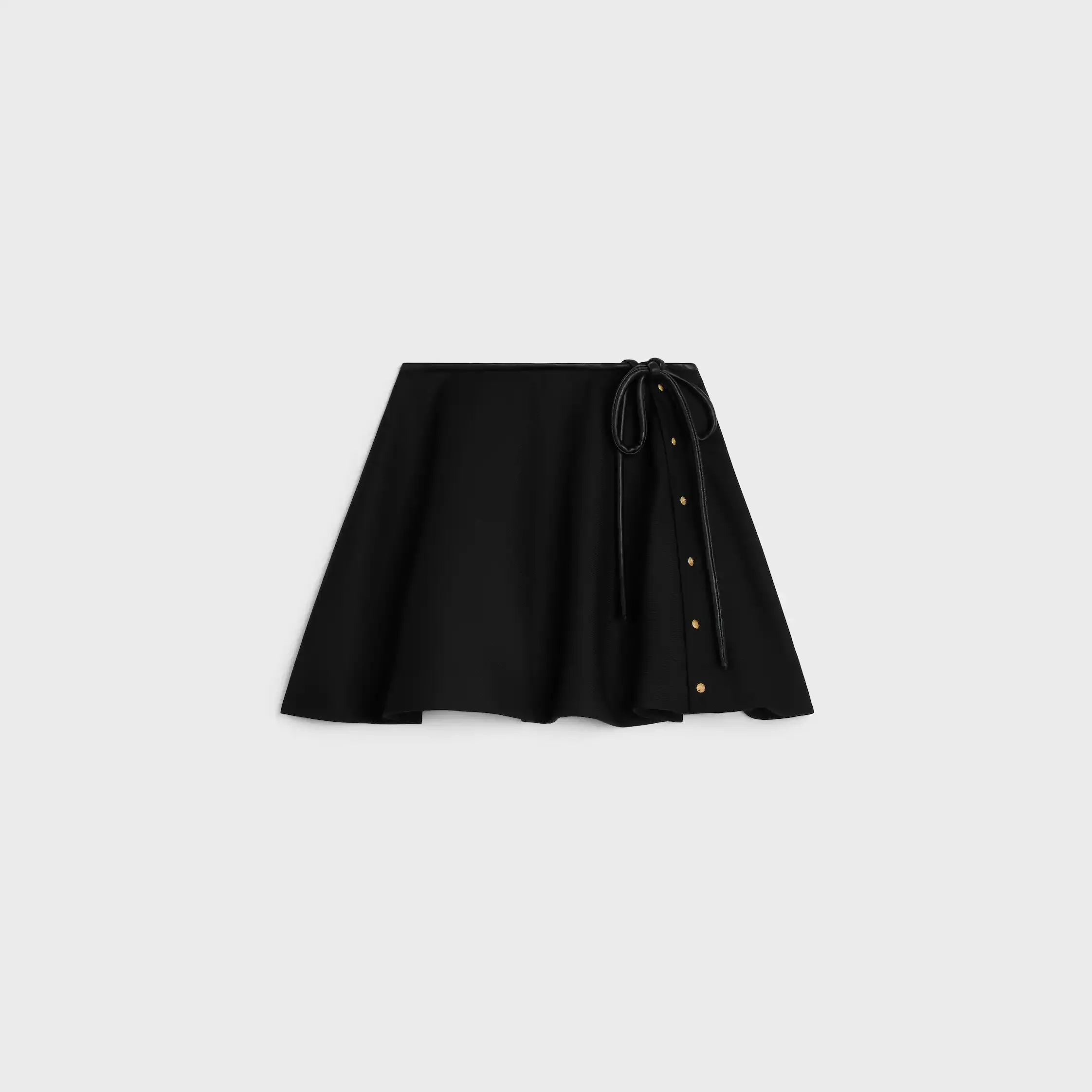 kjol med peplum i mohairull
